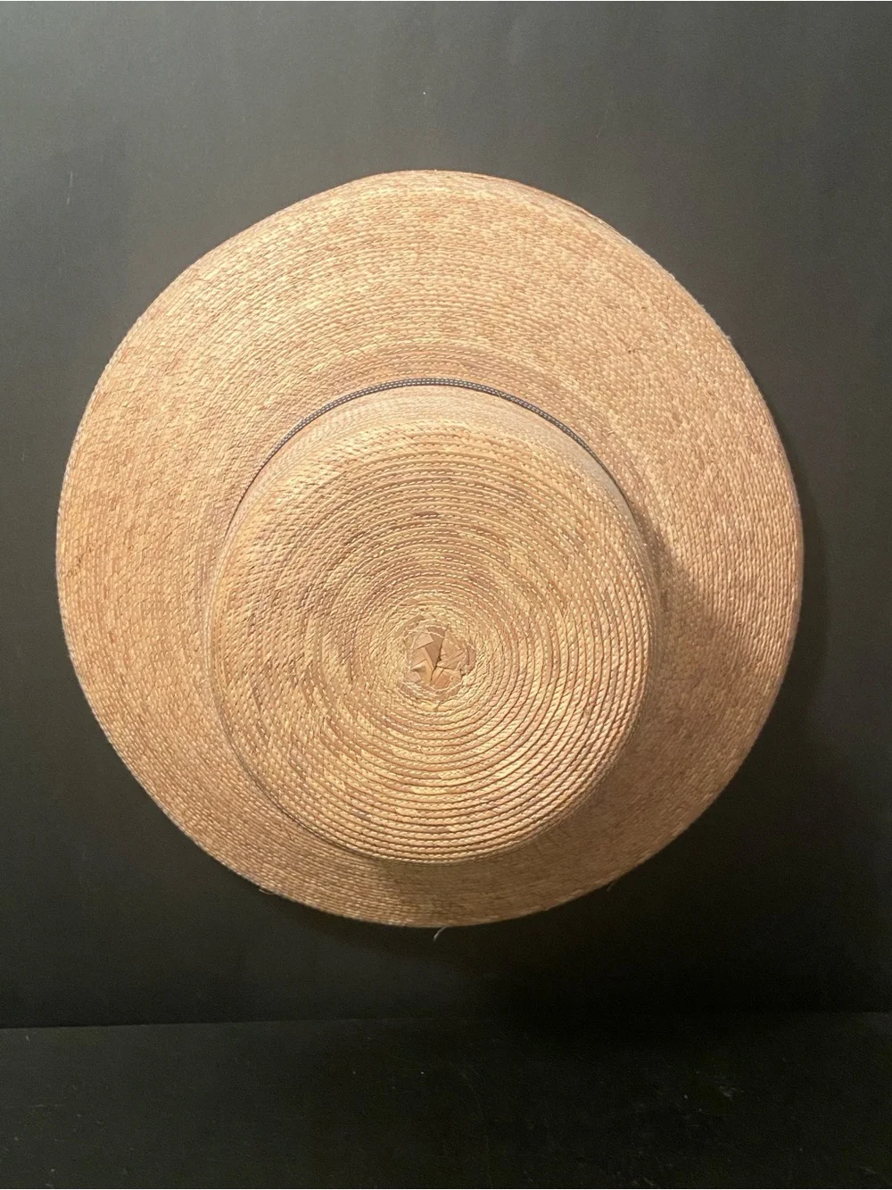 Tula Of Austin Texas Straw Wide Brim Hat Sun  Tan Woven Made in Mexico OS